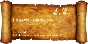 Legath Magdolna névjegykártya